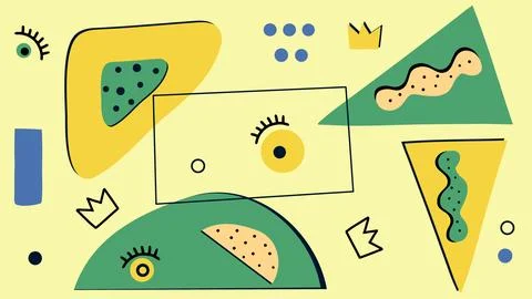 Abstract Fun Composition Background Stock Illustration