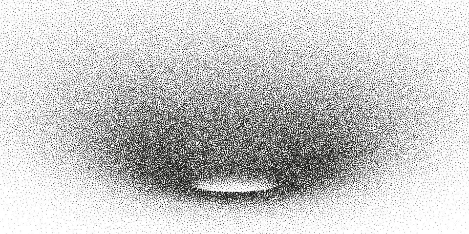 Abstract Funnel with Optical Illusion Depth Stock Illustration
