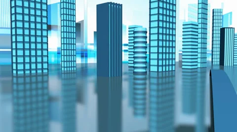 Abstract future city Stock Footage 38121276