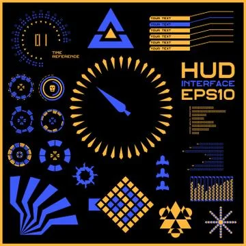 Abstract future, concept vector futuristic blue virtual graphic touch user Stock Illustration