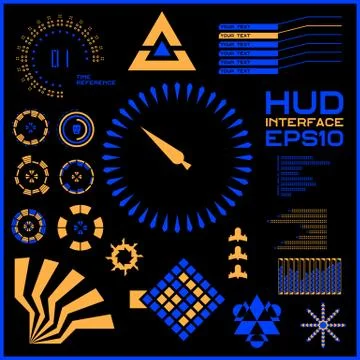 Abstract future, concept vector futuristic blue virtual graphic touch user Stock Illustration