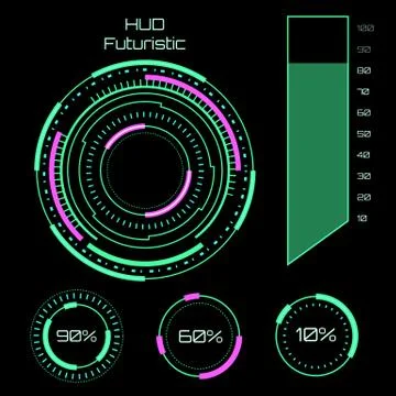 Abstract future, concept vector futuristic blue virtual graphic touch user Stock Illustration