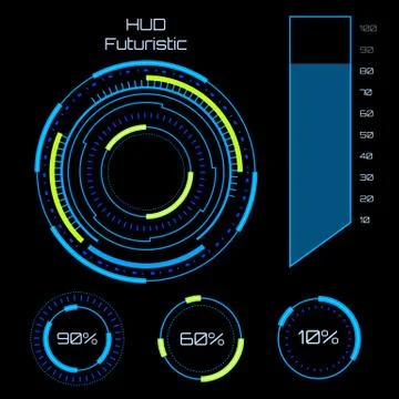 Abstract future, concept vector futuristic blue virtual graphic touch user Stock Illustration