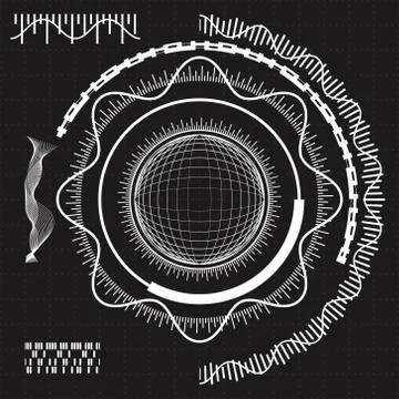 Abstract future, concept vector futuristic virtual graphic touch user interfa Illustrazione stock