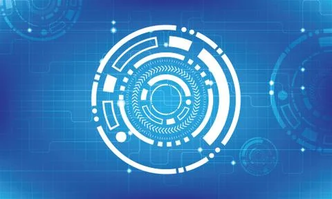 Abstract future digital science technology concept Illustrazione stock
