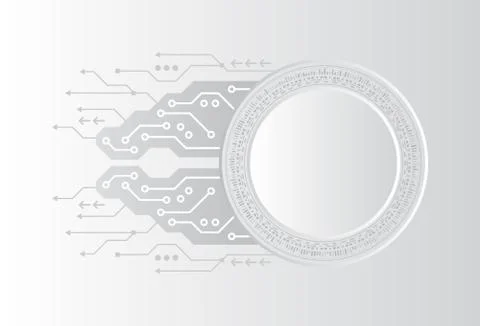 Abstract future digital science technology concept. Stock Illustration