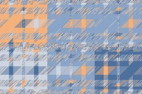 Abstract future glitch field with smooth transitions and modular blocks. Th.. 스톡 일러스트