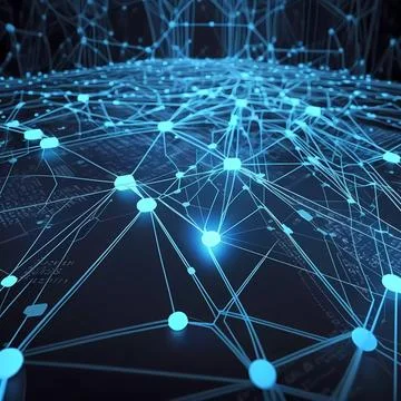 Abstract future internet technology network concept background Stock Illustration