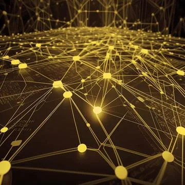 Abstract future internet technology network concept background Stock Illustration