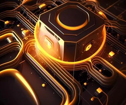 Abstract future internet technology network concept background Stock Illustration