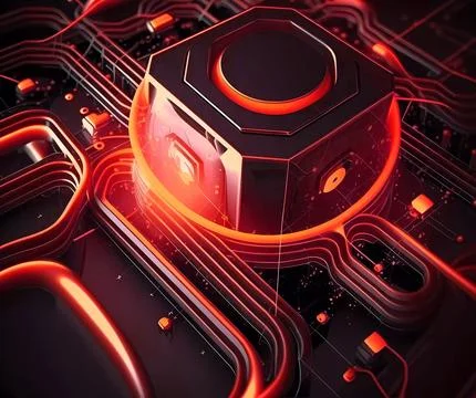 Abstract future internet technology network concept background Stock Illustration