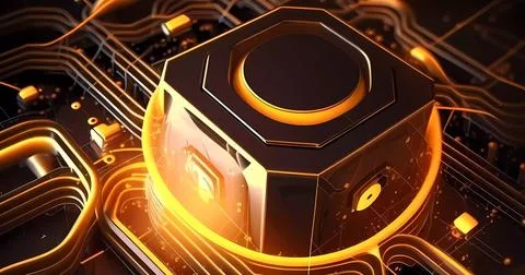 Abstract future internet technology network concept background Stock Illustration