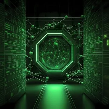 Abstract future internet technology network concept background Stock Illustration