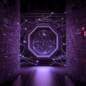 Abstract future internet technology network concept background Stock Illustration