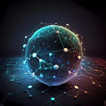 Abstract future internet technology network concept background Stock Illustration