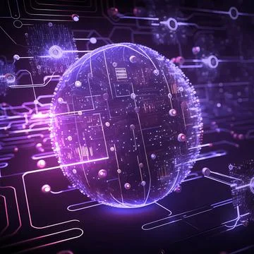 Abstract future internet technology network concept background イラスト素材