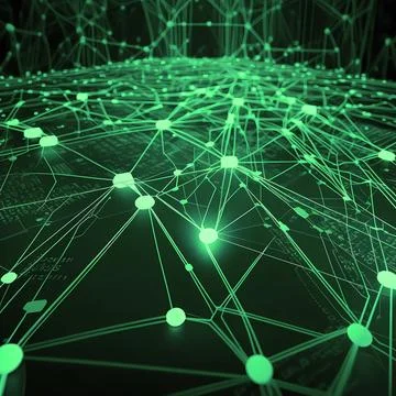 Abstract future internet technology network concept background Stock Illustration