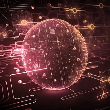 Abstract future internet technology network concept background Stock Illustration