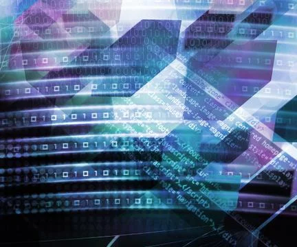 Abstract future science background texture Stock Illustration