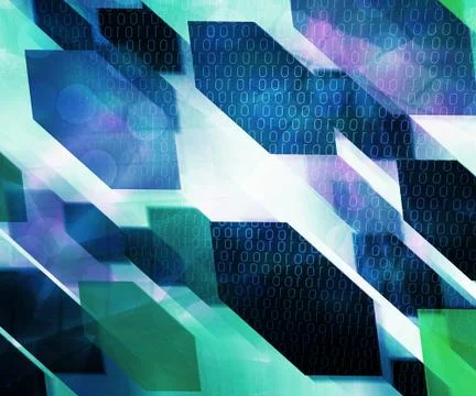 Abstract future science background texture Stock Illustration