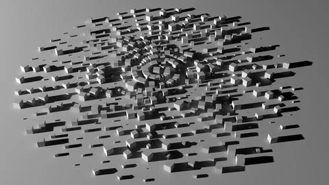 Abstract future technology architectural background, graphic 3d geometry in.. イラスト素材