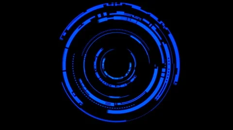 Abstract future technology circles background Stock Footage 5198421