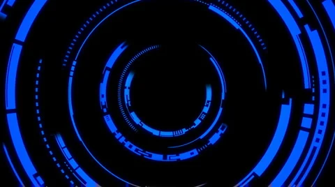 Abstract future technology circles background Stock Footage 5203358