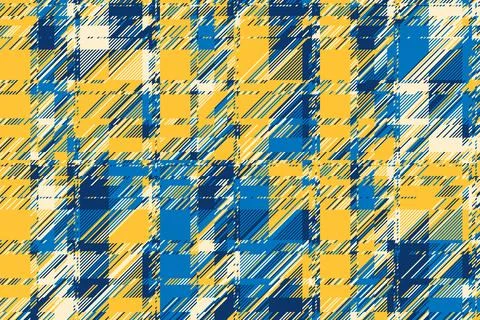 Abstract future texture with fragmented grids and shifting lines. The glitc.. Stock-Illustration