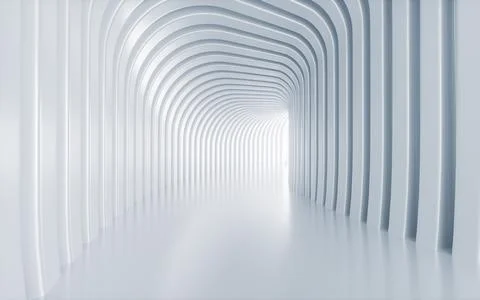 Abstract futuristic architecture, 3d rendering. Ilustración de archivo