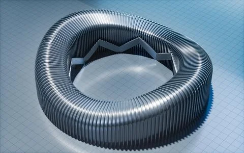 Abstract futuristic architecture, 3d rendering. Stock Illustration