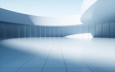 Abstract futuristic architecture, 3d rendering. Ilustración de archivo