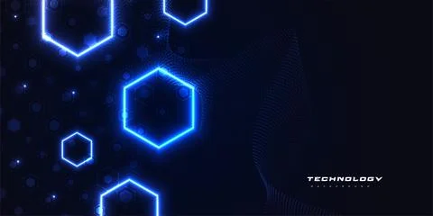 Abstract Futuristic Artificial Intelligence Technology Background Stockillustratie