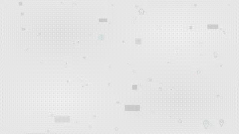 Abstract futuristic background with animated random Icon technology connectio Stock Footage 255750973