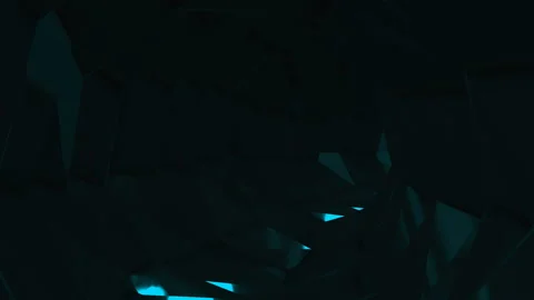 Abstract futuristic background with animation of the flight in the tunnel maze. Stock-Footage 94663371