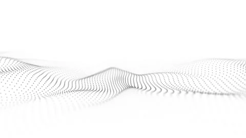 Abstract futuristic background. Big data. Dynamic wave of particles. Stock Footage 271226530
