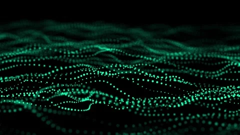 Abstract futuristic background. Big data. Dynamic wave of particles. Stock Footage 271226531
