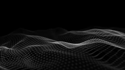 Abstract futuristic background. Big data. Dynamic wave of particles. Stock Footage 271226581