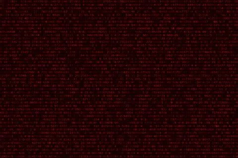 Abstract futuristic background from a binary binary code on a black backgroun イラスト素材