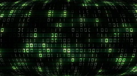 Abstract futuristic background of binary code in green color イラスト素材