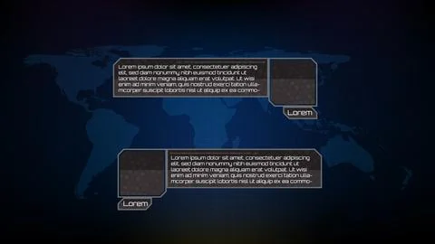 Abstract futuristic background of blue technology sci fi frame, hud ui topic, 스톡 일러스트
