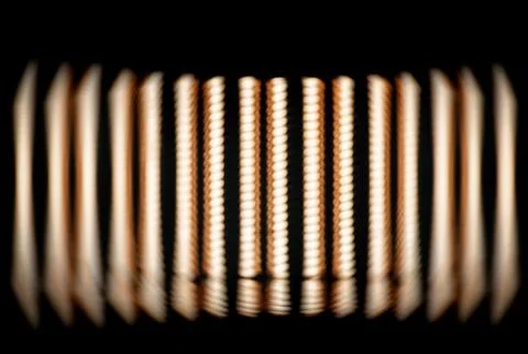 Abstract futuristic background of blurred objects. Creative design for modern Stockfoto's