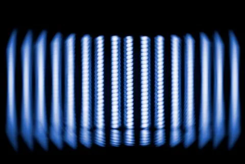 Abstract futuristic background of blurred objects. Creative design for modern Stockfoto's