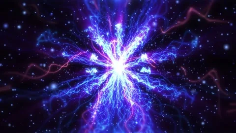 Abstract futuristic background with bright particles flying Stock Footage 310325865