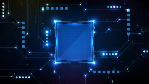 Abstract futuristic background of Circle interface sci fi frame hud ui with c Stockillustratie
