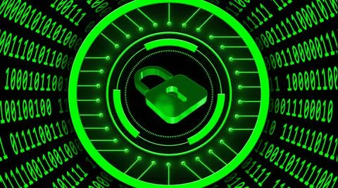 Abstract futuristic background of data flow - binary code in cylinder shape 스톡 일러스트