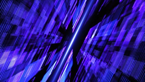 Abstract futuristic background of digital data blocks moving in the space. Stock Footage 275284496