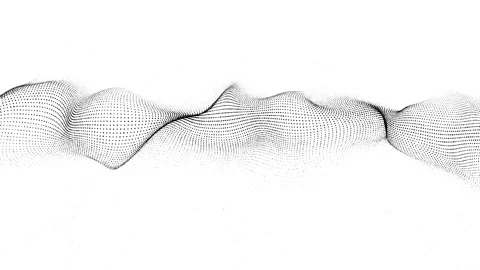 Abstract futuristic background. Dynamic wave of particles. Stock Footage 169360500