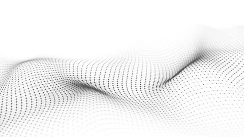 Abstract futuristic background. Dynamic wave of particles. Stock Footage 169360697