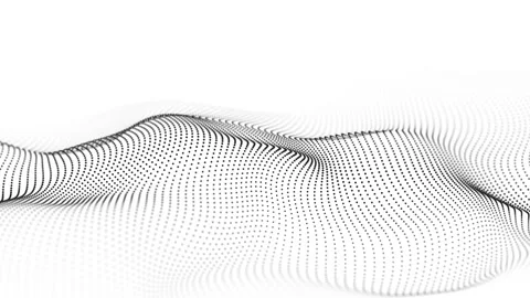 Abstract futuristic background.  Dynamic wave of particles. Stock Footage 169360701