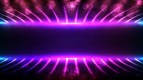Abstract futuristic background of empty stage arena stadium spotlgiht stage b Stock Illustration